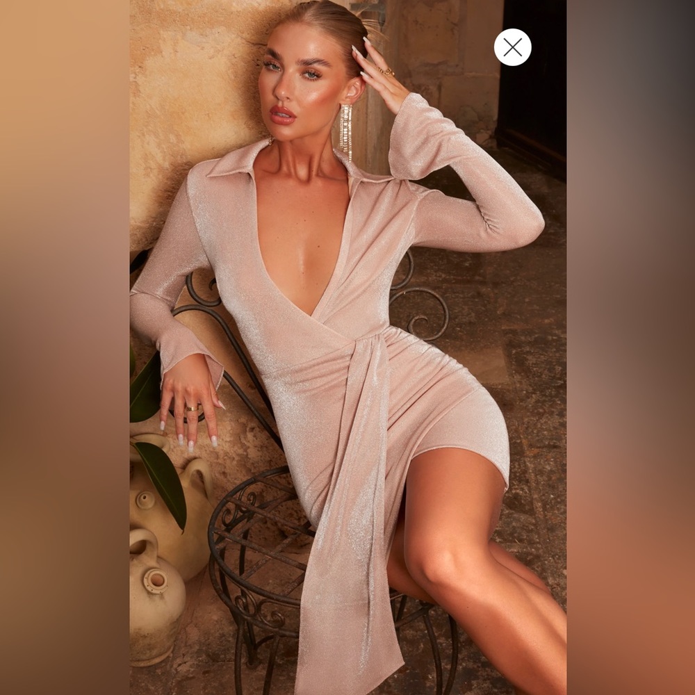 Oh Polly Gold Sweet Obsession Party Dress NWT 2